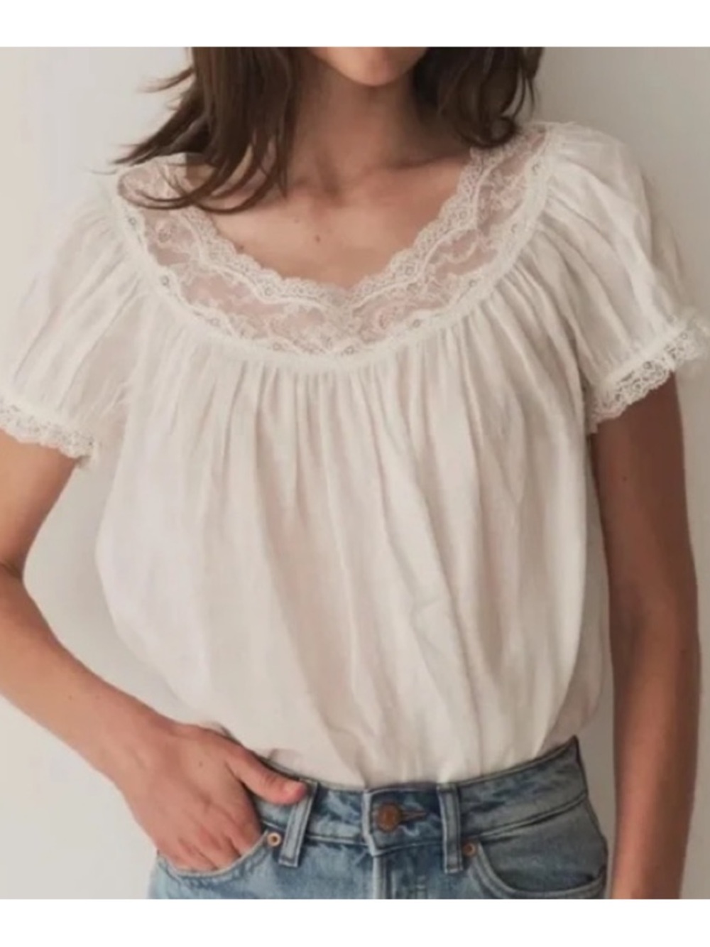 Doen Caprice Top in Salt